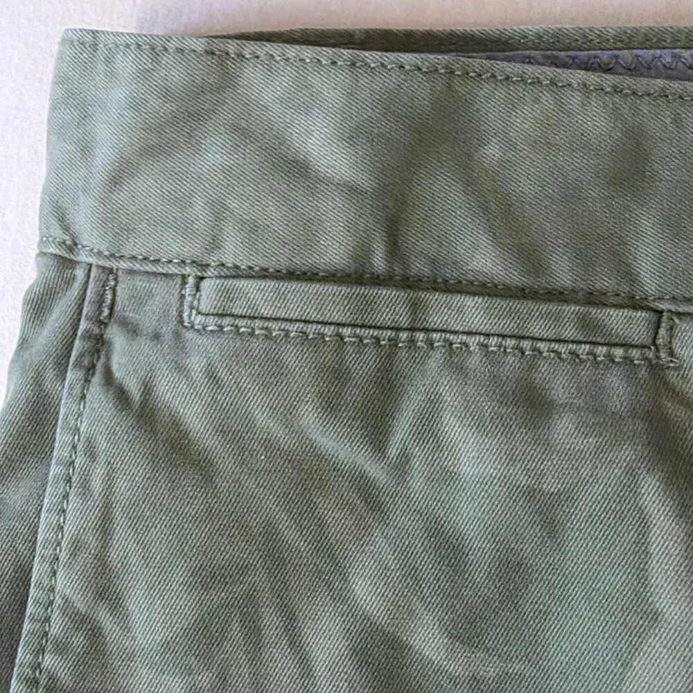 Banana Republic Emerson Short Men’s 36 Green Tropical Leaf Print Cotton Chino